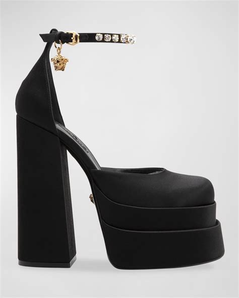 meduza versace|versace medusa platform heels.